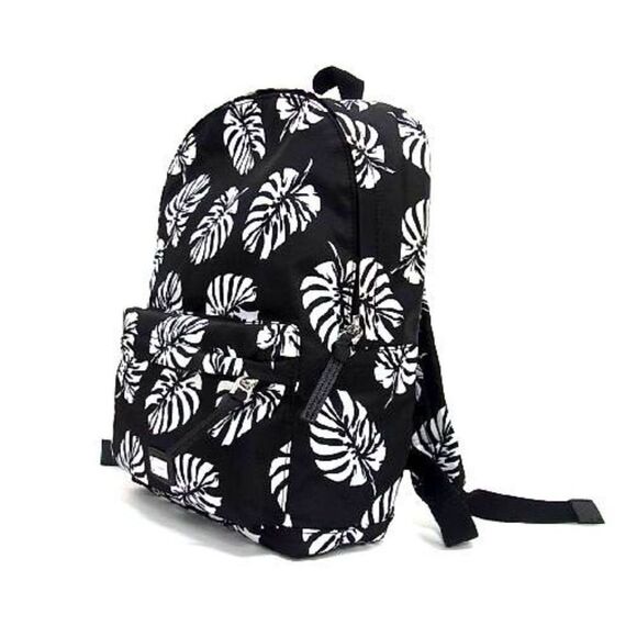 Dolce & Gabbana NEW Bambino Tropical Palm Leaf Print Nylon & Leather Backpack - Picture 2 of 12